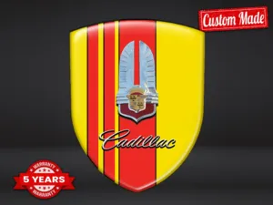 Cadillac Pegatinas Cúpula Resina Diseño Exclusivo Insignias Alta Gama ST
